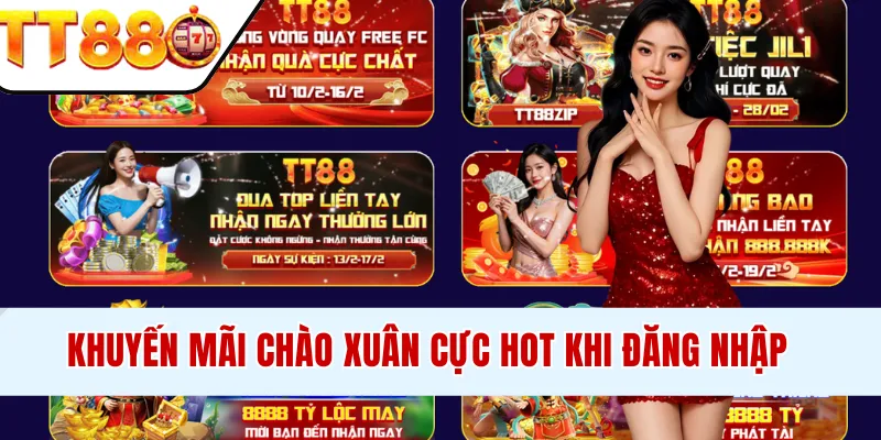 Khuyến mãi chào xuân cực hot khi truy cập trang web